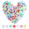 1000 Colorful Craft Pom Poms - 1cm Mini Felt Balls view 1