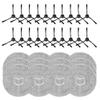 CashMuch Side Brush and Mop Set for Q7 Robot Vacuums, 20 Side Brushes + 12 Fiber Pads view 1