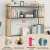115 cm Metal Desk Shelf, Monitor Stand and Bookshelf for Home Offices view 3