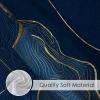 Navy Blue Polyester Shower Curtain, 180 x 240 cm, Abstract Y#236 view 4