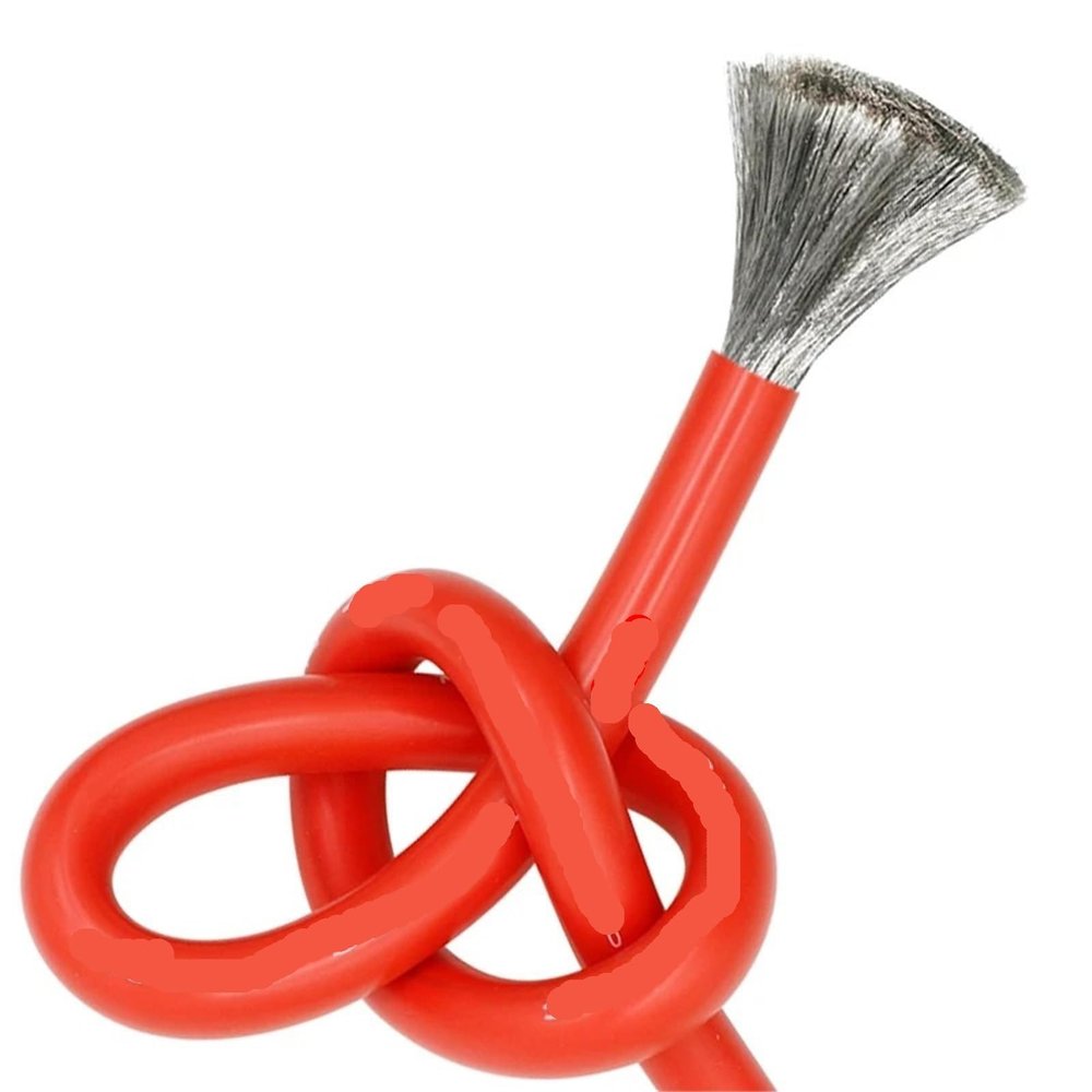 Tinned Silicone Wire Cable, 1–14 AWG, Stranded Tinned Copper, for Electrical Devices (5 m, 2 AWG)