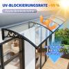 Ddasam Lean-To Door Canopy with Anti-Leak Design, 100 kg Capacity, -40°C to 120°C, for Brick, Wood and Stone Walls, 60 × 300 cm view 4
