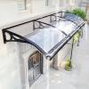 Ddasam Arched Door Canopy, UV Protection & 100% Waterproof, Polycarbonate and Aluminum, 100 x 90 cm view 1