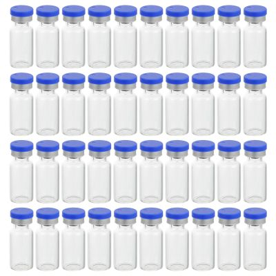 50 3 mL Glass Vials with Glass Lids for Mixtures
