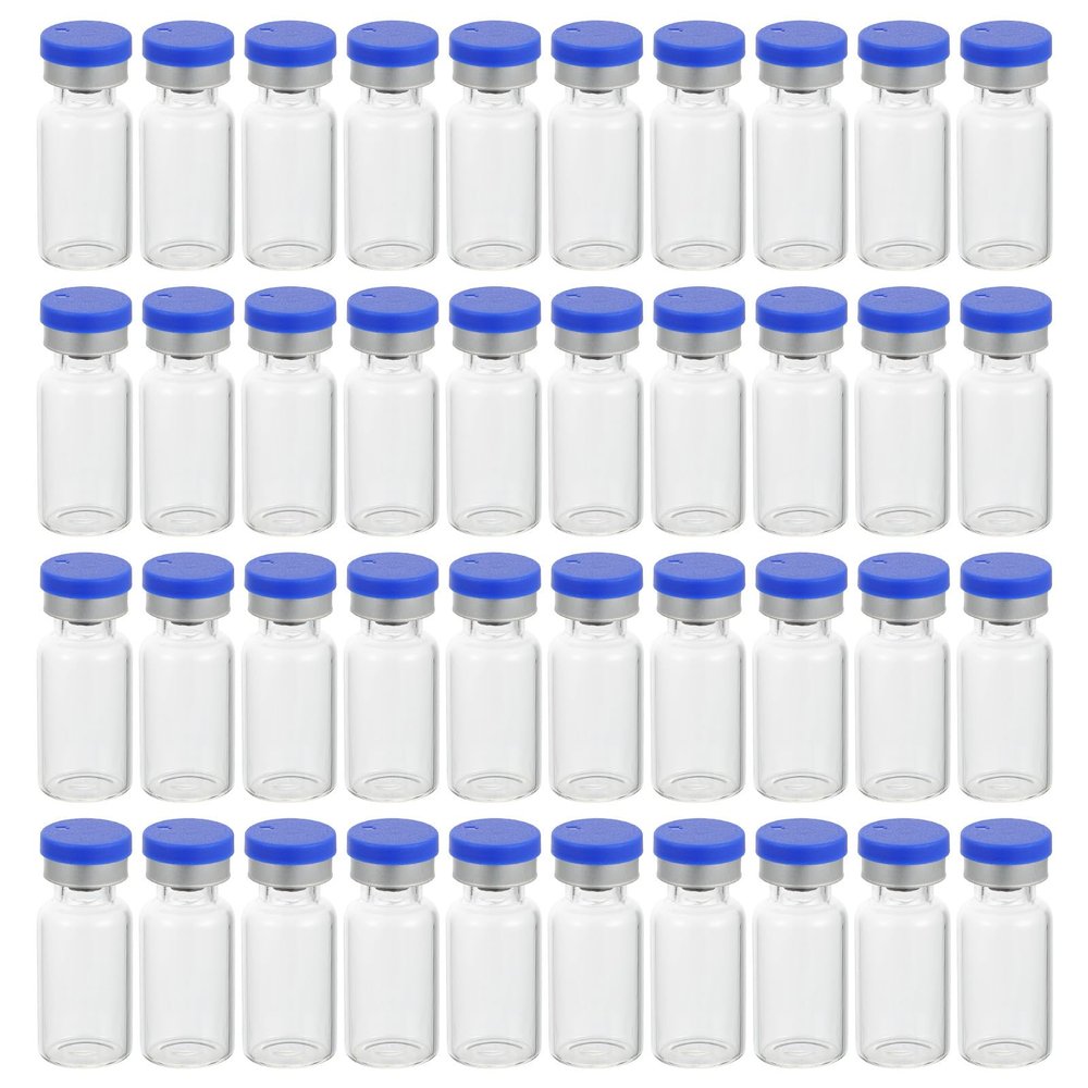 50 3 mL Glass Vials with Glass Lids for Mixtures