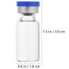 50 3 mL Glass Vials with Glass Lids for Mixtures view 2