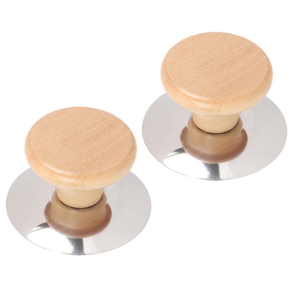 Healeved 2-Piece Compact Pot Lid Handles, Heat-Resistant Replacement Knobs