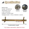 Generic Stair Runner Rods, 10-Piece Set, Antique Brass Carpet Rods (66 cm) with Holders for Stair Runners, Ideal for Wood and Concrete Steps, Stylish Home Decor view 2