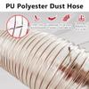 10 ft Flexible PU Dust Collection Hose, Heavy-Duty Hose with Stainless Steel Clamps for Shop Vacuums, Table Saws and Miter Saws, 90 mm Diameter view 3
