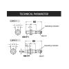 1 Pc. IP65 M8 Inductive Proximity Sensor Connector, Metal LJ8A3 Series for Industrial Automation (LLJ8A3-4 Non-Flush NPN NC) view 2