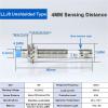 1 Pc. IP65 M8 Inductive Proximity Sensor Connector, Metal LJ8A3 Series for Industrial Automation (LLJ8A3-4 Non-Flush NPN NC) view 3