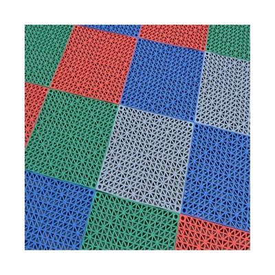 MRVAKDYDI Modular Interlocking Floor Mats for Bathroom, Living Room, Basement, Patio, Multicolor Set (32 Pieces)