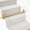 Generic Stair Runner Rods, Custom-Cut Brass Stair Runner Rods 61–122 cm, 6-Pack, for Hotels, Apartments, Theaters and Concert Halls, with Screws and Brackets, Durable view 1