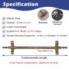 Generic Stair Runner Rods, Custom-Cut Brass Stair Runner Rods 61–122 cm, 6-Pack, for Hotels, Apartments, Theaters and Concert Halls, with Screws and Brackets, Durable view 4