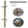 Stair Runner Rods for Carpeted Stairs, Secure Tube Set with Mounting Hardware view 2