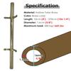 Stair Runner Rods for Carpeted Stairs, Secure Tube Set with Mounting Hardware view 3