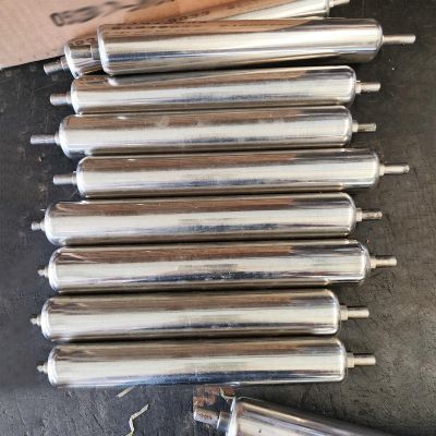 Generic Conveyor Discharge Rollers, 10-Pack, Heavy-Duty Steel, 4–39 in. Length, 25 mm Diameter
