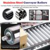 Generic Conveyor Discharge Rollers, 10-Pack, Heavy-Duty Steel, 4–39 in. Length, 25 mm Diameter view 4
