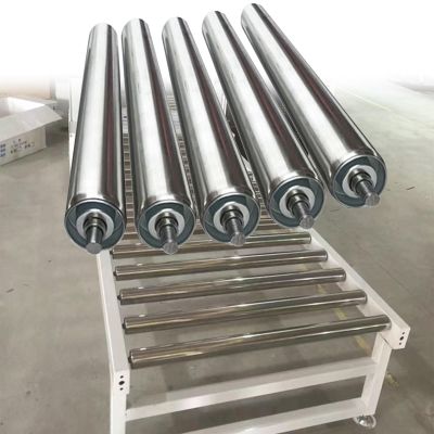 Conveyor Unloading Roller, 1.5-Inch Diameter, Stainless Steel, 5-Pack, 6.39-Inch Lengths
