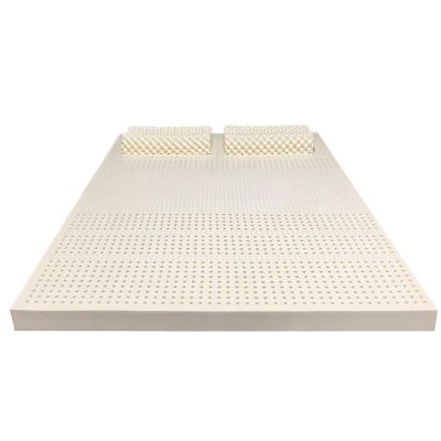 SJASD 100% Natural Latex Mattress, Compression-Resistant, Honeycomb Ventilation, Soft and Comfortable, Natural Rubber, 2.5 cm, 150 x 210 cm (59 x 83 in)