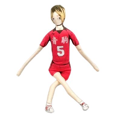 Zhongkaihua Kozume Kenma Plush Action Figure, 28 cm, Rotatable and Poseable Character Pillow