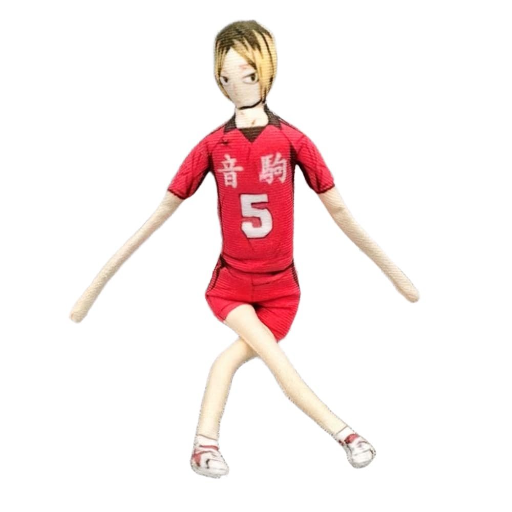 Zhongkaihua Kozume Kenma Plush Action Figure, 28 cm, Rotatable and Poseable Character Pillow