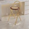 Folding Bar Stool, Portable Kitchen Stool, Camping Bar Stool, No Assembly Required, 90 kg Capacity view 2
