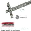 Polished Brass Stair Rods, Silver-Colored, with Spherical Finials and Brackets, 12 Pieces, 91 cm (36 in) view 2
