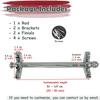 Polished Brass Stair Rods, Silver-Colored, with Spherical Finials and Brackets, 12 Pieces, 91 cm (36 in) view 4