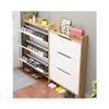 Ultra-Slim Shoe Cabinet with Hidden Doors view 1
