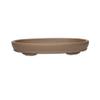 CHENGAIJIAN Elliptical Purple Sand Clay Plant Saucer, Gray, 12.2 in view 1