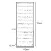 Wall Display Cabinet, Multi-Tier Shelf for Figures & Models, 5–12-Tier Storage Case with Doors, 101.6 x 32.5 cm view 2