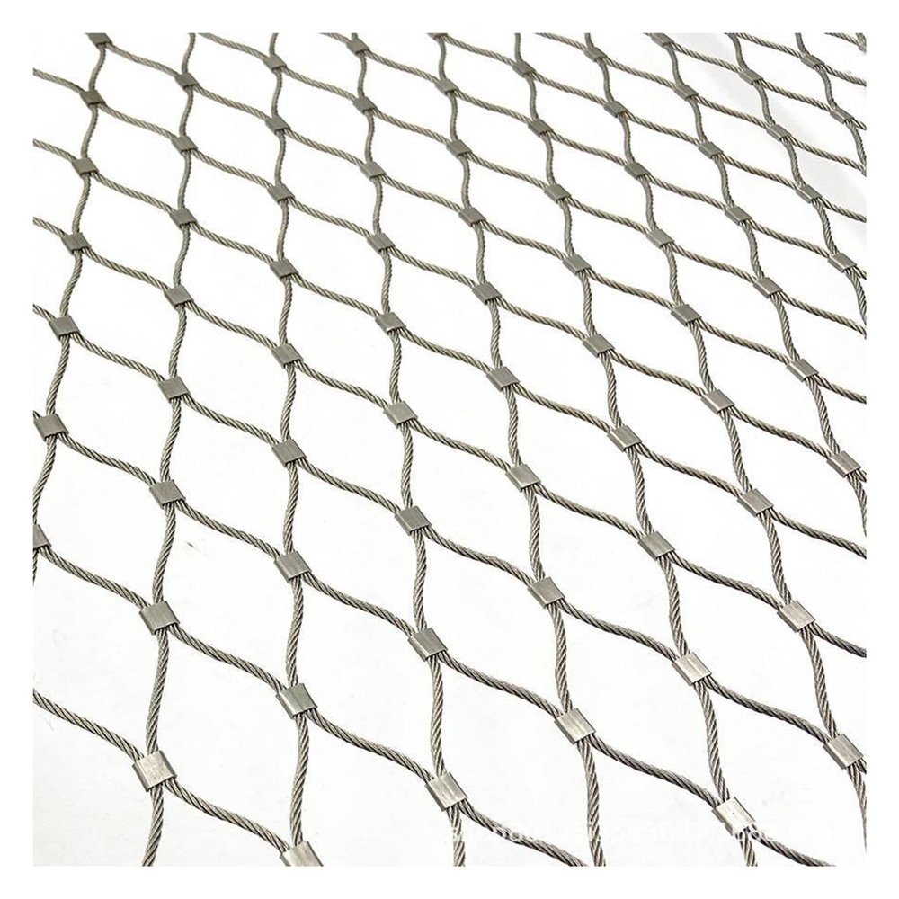 304 Stainless Steel Rope Net, 2.5 mm Cable, 10 cm Mesh, for Plants and Protection