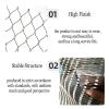 304 Stainless Steel Rope Net, 2.5 mm Cable, 10 cm Mesh, for Plants and Protection view 3