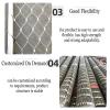 304 Stainless Steel Rope Net, 2.5 mm Cable, 10 cm Mesh, for Plants and Protection view 4