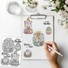 GLOBLELAND 4-Sheet Clear Easter Animal Stamps Set for DIY Journaling, Scrapbooking, Photo Albums & Card Making view 2