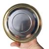 Veemoon Recessed Stainless Steel Swing Lid for Round Trash Cans, 22–26 cm view 4