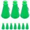 DECORNIJIA Stadium Horns, 8-Pack, Plastic, Green view 1