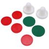 Cryfokt Air Hockey Pusher Set with Thick Green Felt Bases view 3