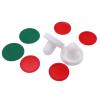 Cryfokt Air Hockey Pusher Set with Thick Green Felt Bases view 4