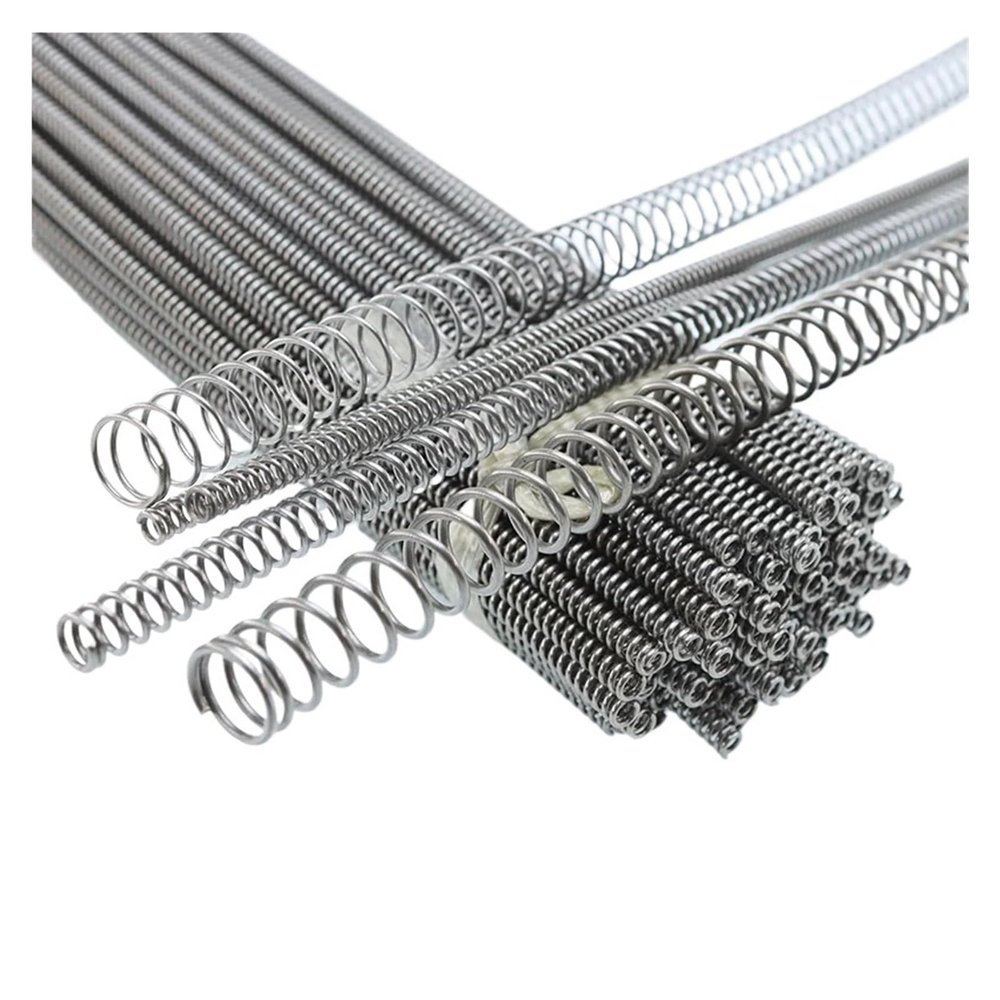 HWWW 2-Pack Return Springs, Long Compression Springs, Wire Diameters 0.3/0.4/0.5/0.6/0.7/1.8/1.0 mm, Length 300 mm, Y-Shaped, Soft Steel Springs (6 mm, 0.7 mm)