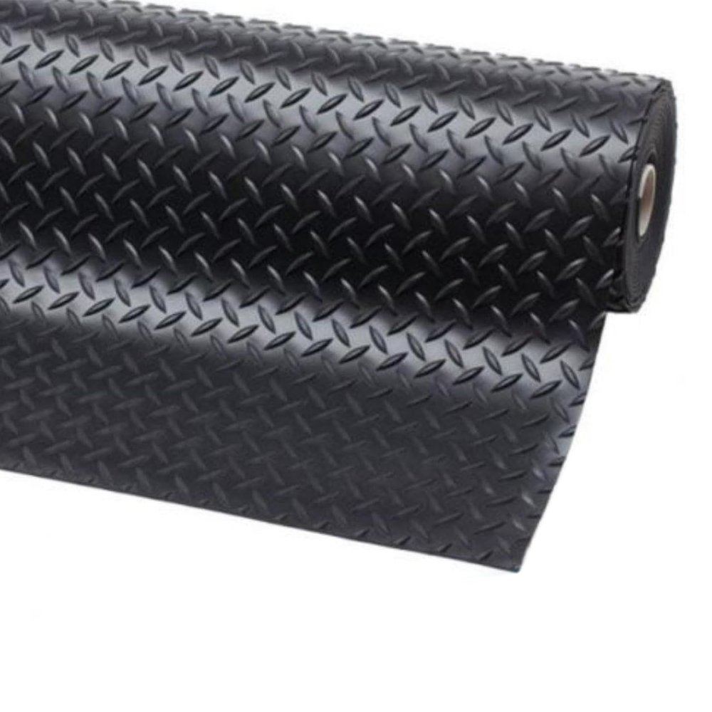 Diamond-Pattern Rubber Mat Runner, Anti-Slip, 120 x 850 cm