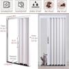 Generic Accordion Sliding Interior Door, White, with Door Frame, Lock and Keys (H 150 cm/59 in, W 141 cm/56 in) view 2