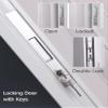 Generic Accordion Sliding Interior Door, White, with Door Frame, Lock and Keys (H 150 cm/59 in, W 141 cm/56 in) view 3