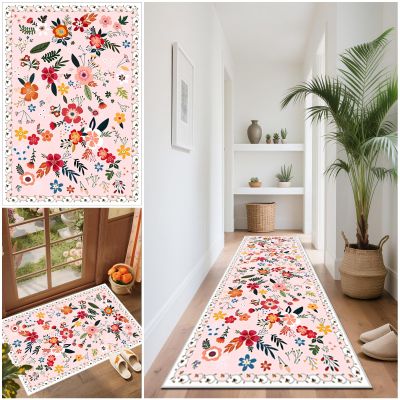 RZUMXOPY Non-Slip Kitchen Runner 60 x 80 cm, Washable