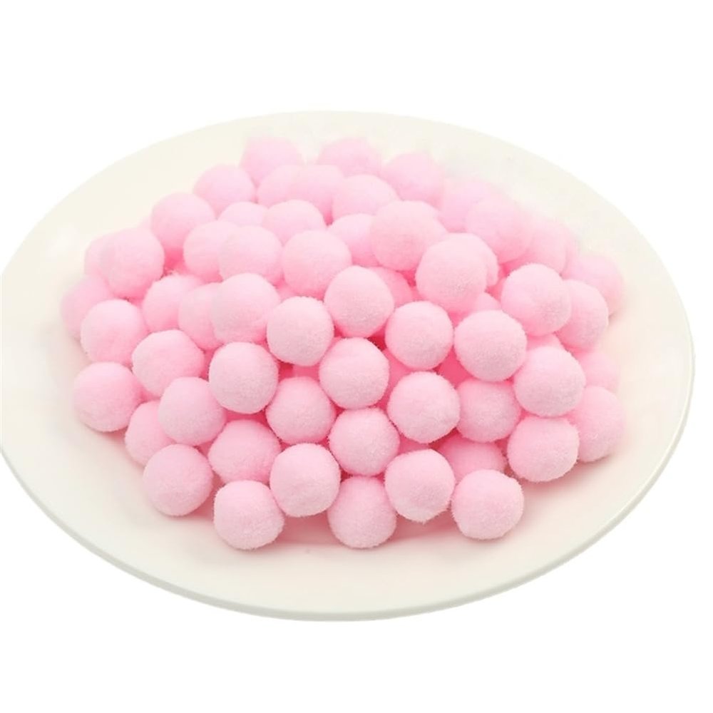 500-Piece 20 mm Decorative Pom-Pom Set
