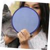 VALICLUD Round Folding Hand Fan, Blue, Lightweight and Portable, 1 Set view 4