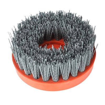 SHENGG 4-Inch Round Antique Brush for Marble and Granite, 220, 1 pc, M10