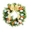 Easter Wreath with Egg and Carrot Design view 1
