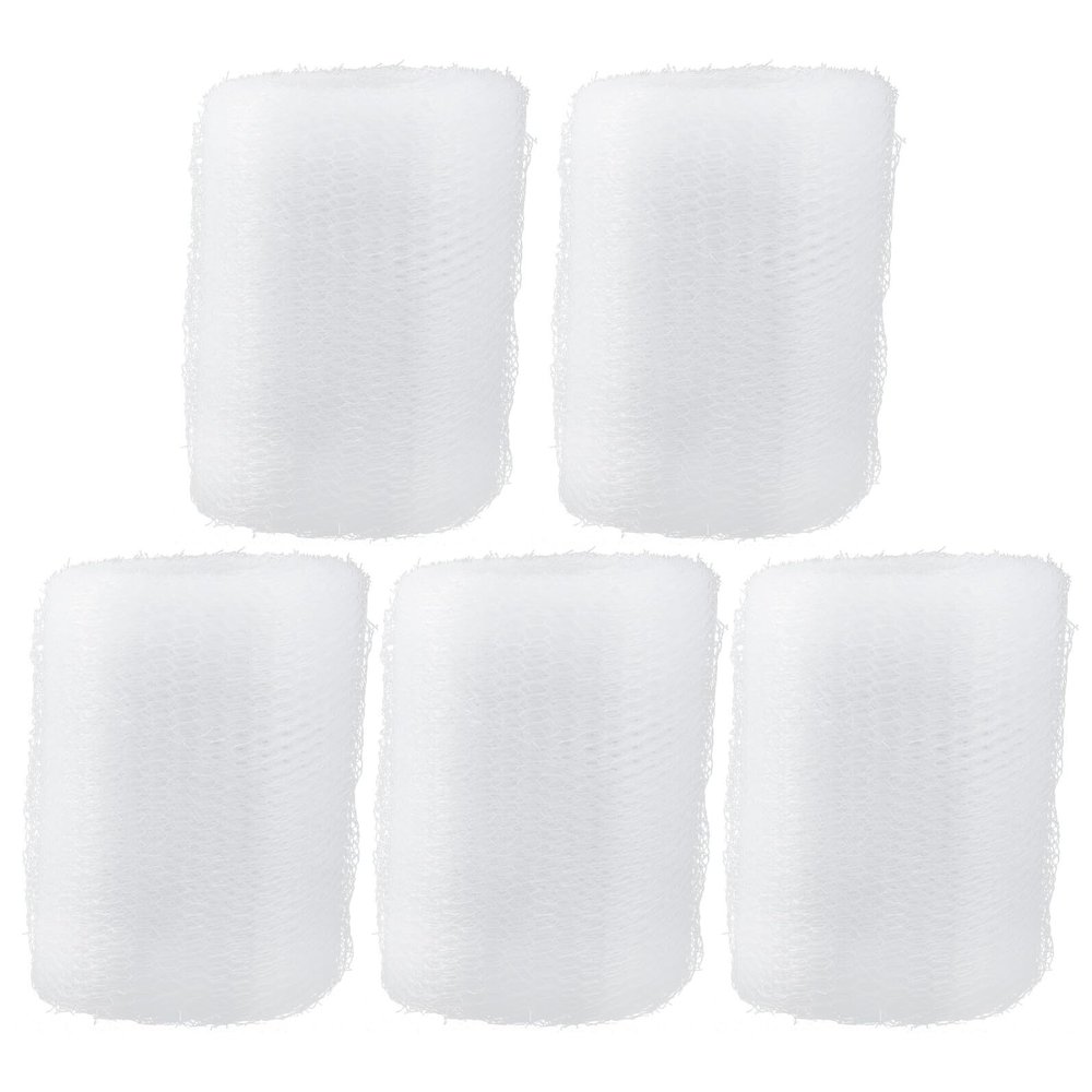 White Mesh Ribbon Rolls for Wedding Decor and DIY, 5 Rolls